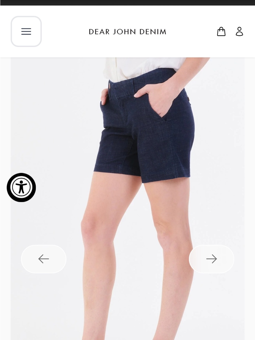 Dear John Bundle -  Black and Lt Blue Hampton Shorts Size 31 - Picture 6 of 12